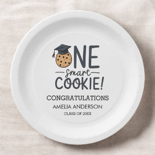 Plato De Papel Una clase de graduación de cookie inteligente de