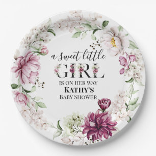 Plato De Papel Una dulce chile de papel Baby Shower