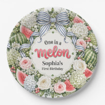 Una en un Melón Corona Floral de Sandía Primer Cum