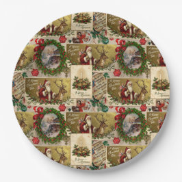 Plato De Papel Una Feliz Época de Navidad