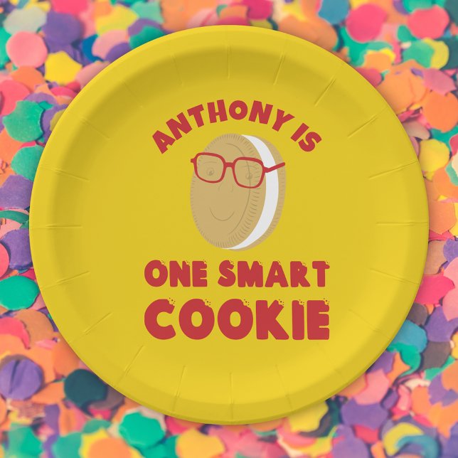 Plato De Papel Una fiesta de graduación personalizada de cookie i (Subido por el creador)