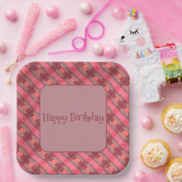 Plato De Papel Una Girona Cuta Y Colorida