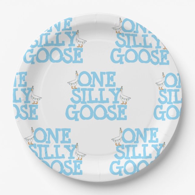 Plato De Papel Una Goose Silly (Anverso)