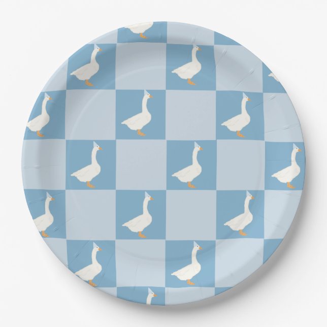 Plato De Papel Una Goose Silly (Anverso)