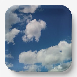 Plato De Papel Una mezcla de nubes