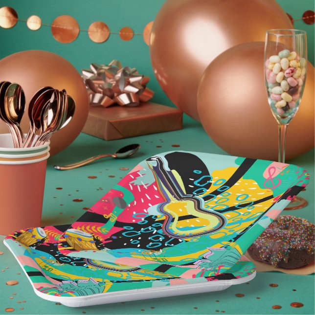 Plato De Papel Una mezcla musical abstracta (Multi)