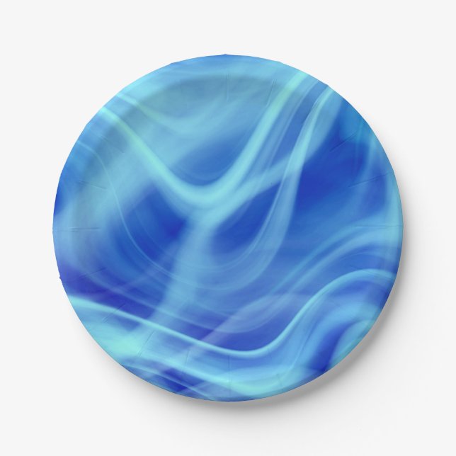 Plato De Papel Una niebla azul mística (Anverso)