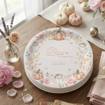 Una pequeña boo adorable rosa Baby Shower de Octub