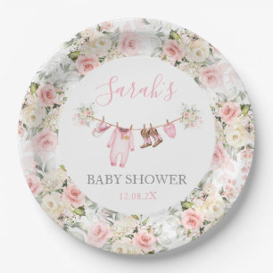 Plato De Papel Una pequeña vaquera Baby Shower niña