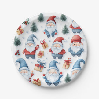 Plato De Papel una placa de fiesta para Navidades
