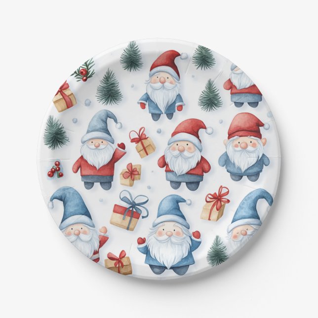 Plato De Papel una placa de fiesta para Navidades (Anverso)