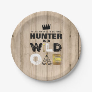 Plato De Papel Una placa de papel salvaje 7" rey Of The Wild