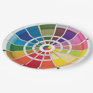 Plato De Papel Una rueda de color simple