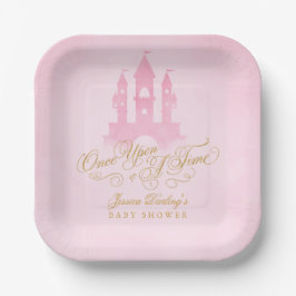 Plato De Papel Una Vez, Fairytale Castle Chica Baby Shower