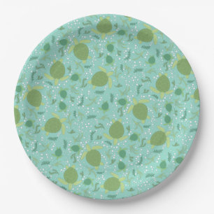 Plato De Papel Under Sea Turtles Baby Shower