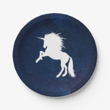 Unicornio en las estrellas de la galaxia espacial 