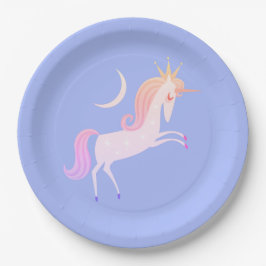 Plato De Papel unicornio mágico