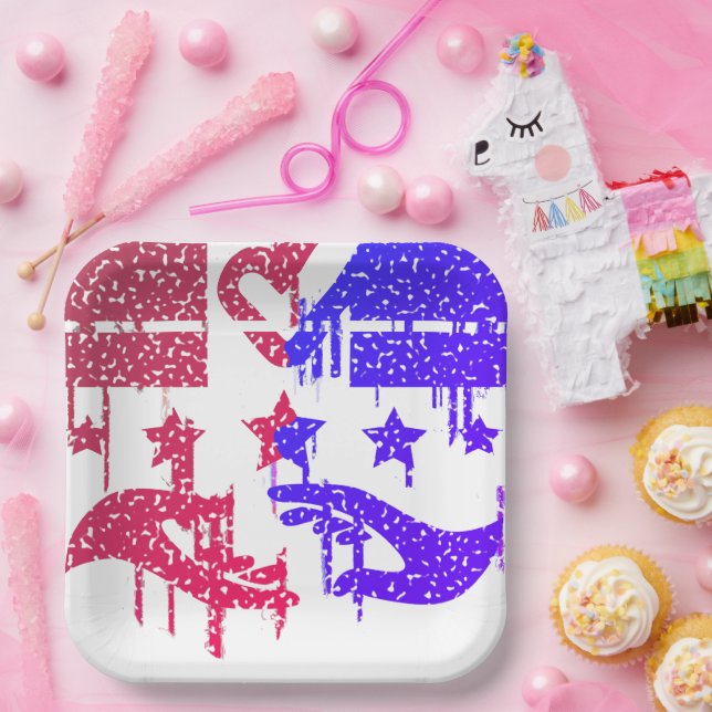 Plato De Papel Unidad en la diversidad - Una visión colaborativa (Fiesta)