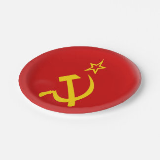 Plato De Papel Unión Soviética - bandera de URSS