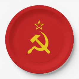 Plato De Papel Unión Soviética (URSS) (Martillo y esquisto comuni