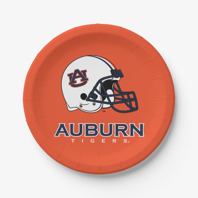 Plato De Papel Universidad Auburn | Auburn Football (Anverso)