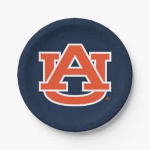 Plato De Papel Universidad Auburn   Logo de Auburn UA