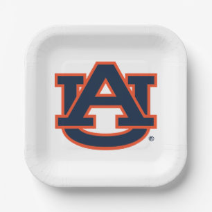 Plato De Papel Universidad Auburn   Logo de Auburn UA