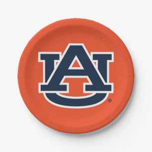 Plato De Papel Universidad Auburn   Logo de Auburn UA