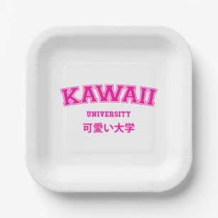 PLATO DE PAPEL UNIVERSIDAD DE KAWAII