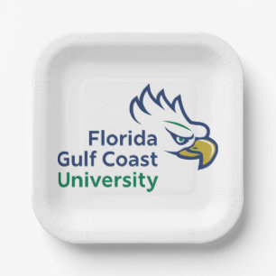 Plato De Papel Universidad de la Costa del Golfo de Florida Águ