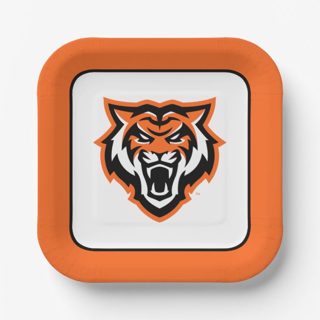 Plato De Papel Universidad Estatal de Idaho bengala diseño espiri (Anverso)