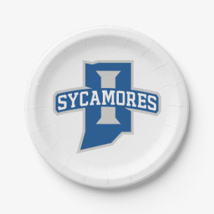 Plato De Papel Universidad Estatal de Indiana Sycamores