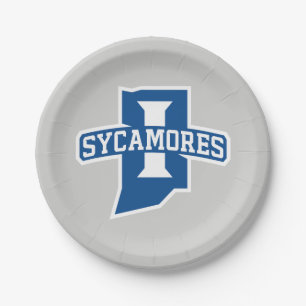 Plato De Papel Universidad Estatal de Indiana Sycamores