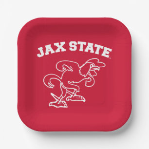 Plato De Papel Universidad Estatal de Jacksonville JAX State Game