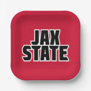 Plato De Papel Universidad Estatal de Jacksonville JAX STATE Text