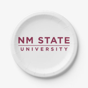 Plato De Papel Universidad Estatal de NM