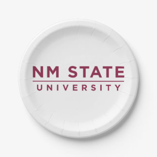 Plato De Papel Universidad Estatal de NM