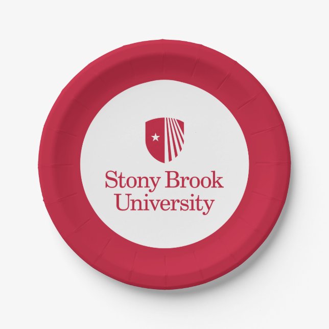 Plato De Papel Universidad Stony Brook | Marca de agua (Anverso)
