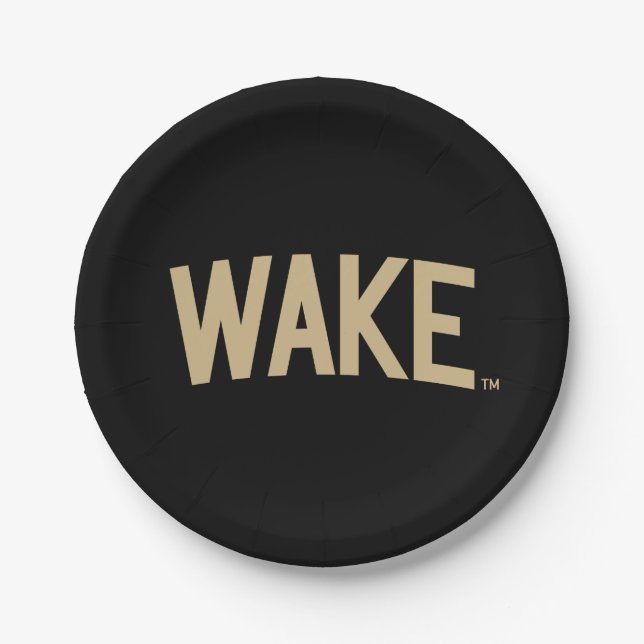 Plato De Papel Universidad Wake Forest | Wake Arch (Anverso)