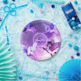 Plato De Papel Universo mágico Pegasus.      