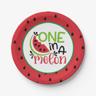 Plato De Papel Uno en placas de papel de melón