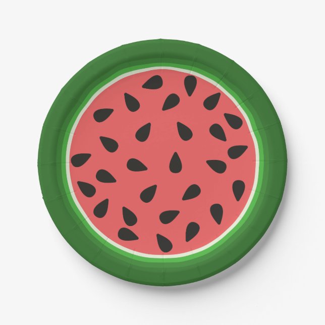 PLATO DE PAPEL UNO EN UN MELON WATERMELON (Anverso)