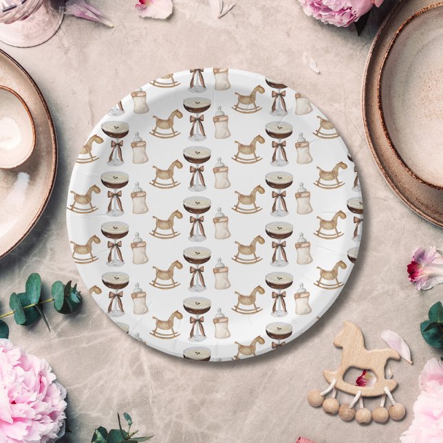 Plato De Papel Uno Tini En La Vía Espresso Martini Baby Shower (Subido por el creador)