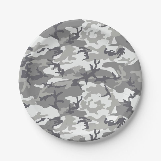 Plato De Papel Urban Camo (Anverso)