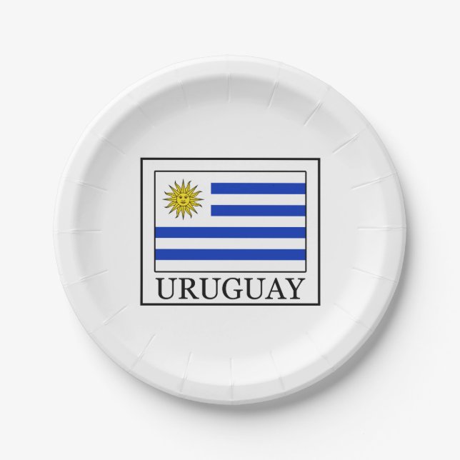 Plato De Papel Uruguay (Anverso)
