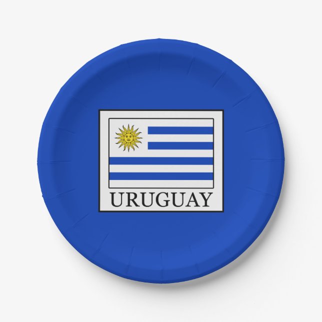 Plato De Papel Uruguay (Anverso)