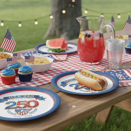 Plato De Papel USA 250 celebration