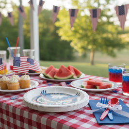 Plato De Papel USA 250 Eagle