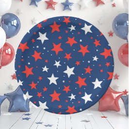 Plato De Papel USA 4th of July