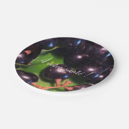 Plato De Papel Uvas de vino